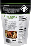 Power Up Trail Mix, Mega Omega Trail Mix, Non-GMO, Vegan, Gluten Free, No Artificial Ingredients, Gourmet Nut, 14 oz Bag, Green