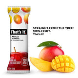 That's it. Apple + Mango 100% Natural Real Fruit Bar, Best High Fiber Vegan, Gluten Free Healthy Snack, Paleo for Children & Adults, Non GMO No Sugar Added, No Preservatives Energy Food